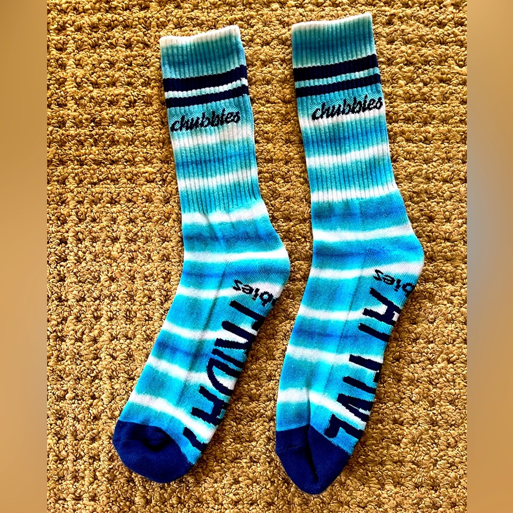 Chubbies blue tie dye socks 🧦 NWT